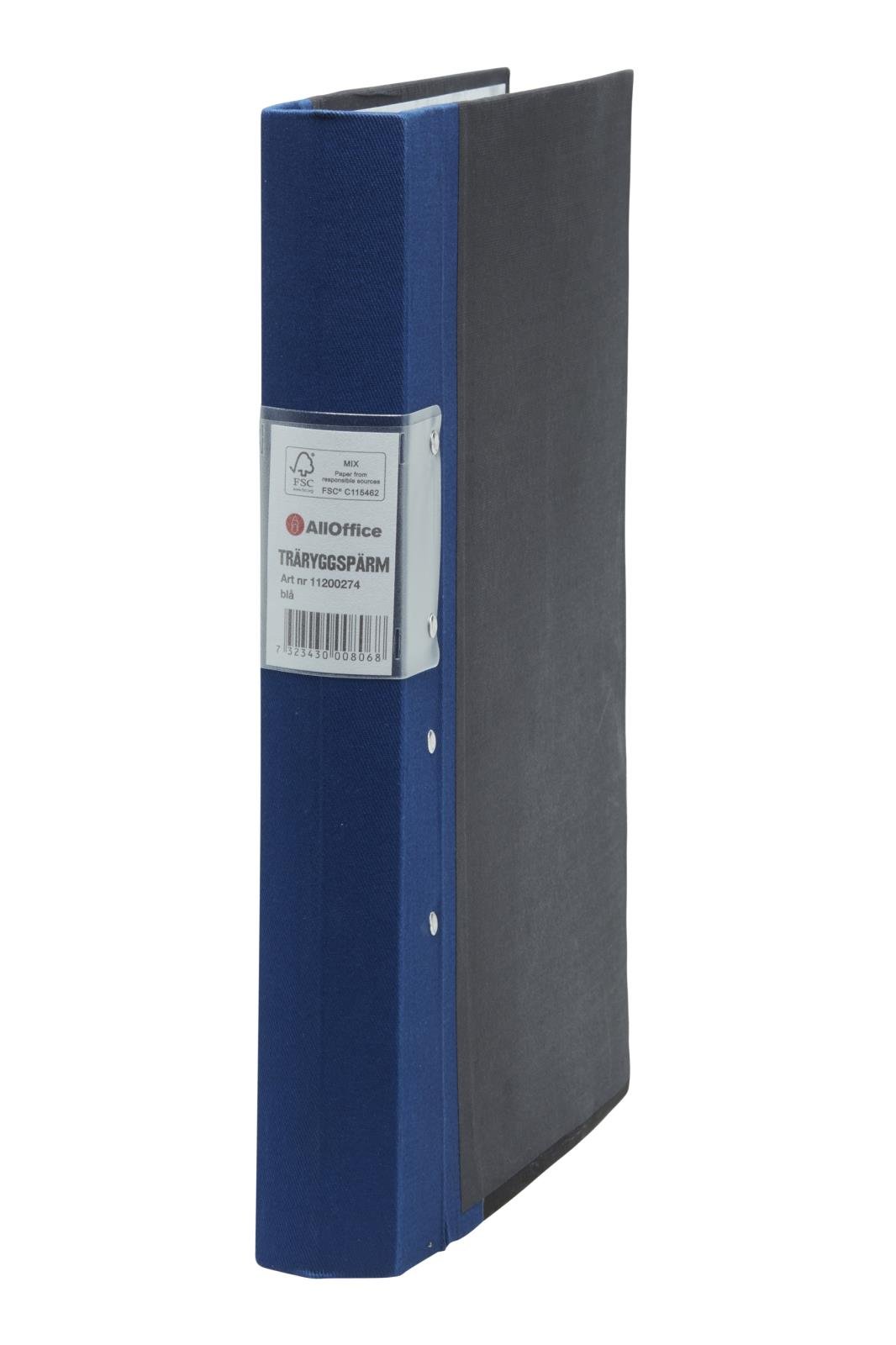 Blå gaffelpärm AllOffice Premium FSC 40mm A4