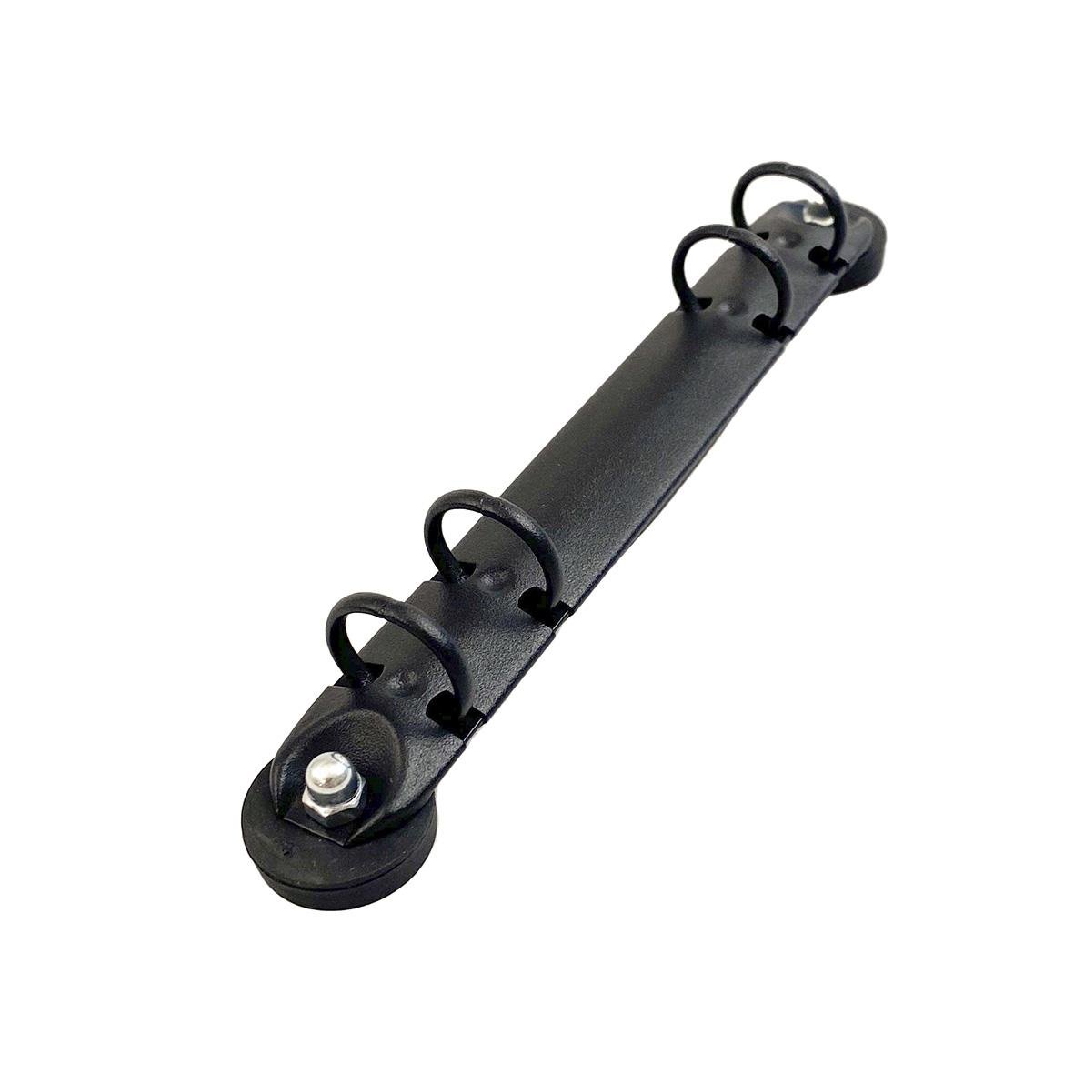 Svart ringmekanism med gummerade magnetfästen Ø20mm för Keba