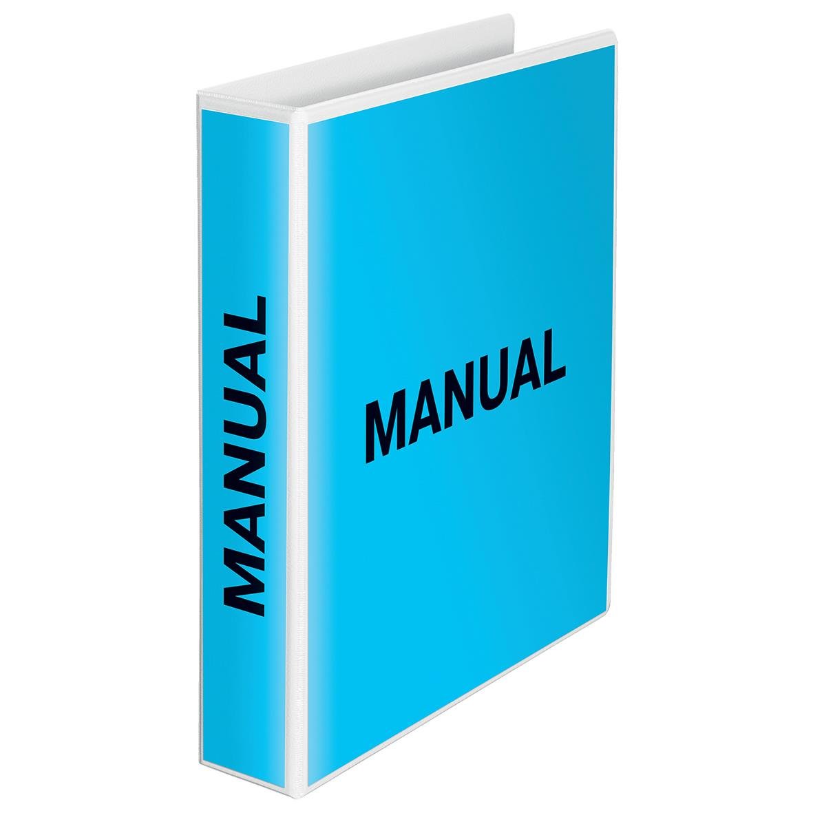 Vit ringpärm Esselte Panorama D-Ring Ø45mm med manual för A4-dokument