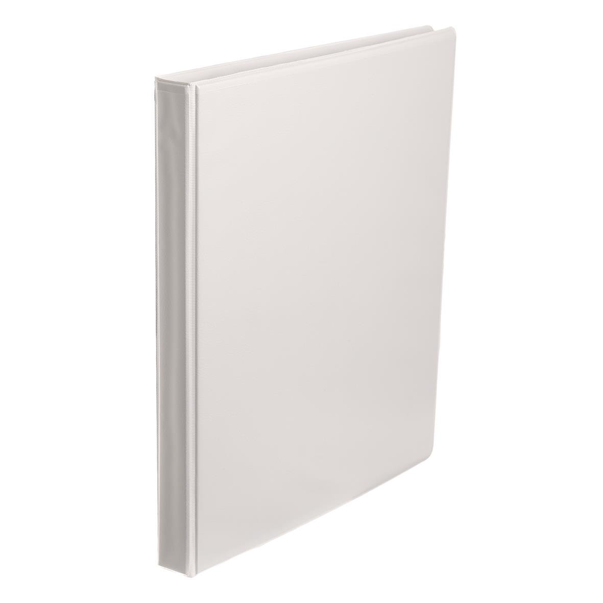 Vit A4-ringpärm i PP med ficka och 16mm ringsystem