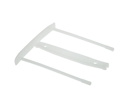 Vit arkivbindare med snäppclips för dokument