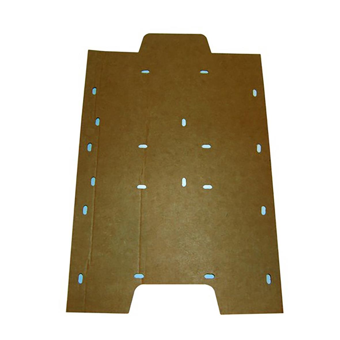 Arkivplatta till B-Box i brunt med hål för montering