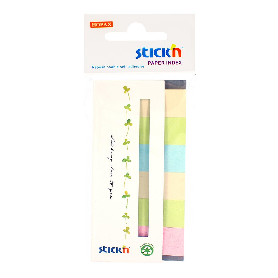 Märkflik Stick´n 6x30 flikar i 6 färger, 45x15mm, påse