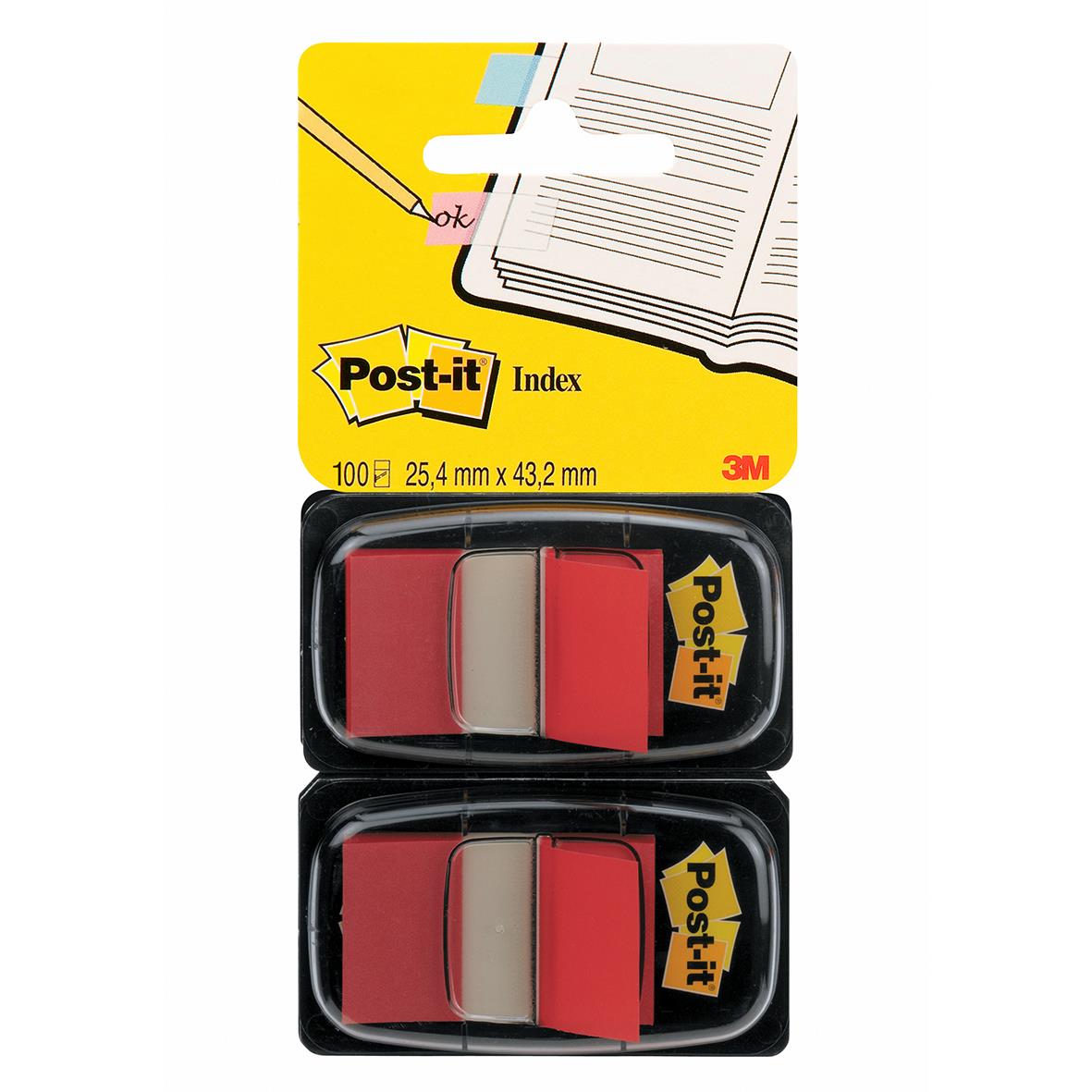 Märkflik Post-it Index 680 röd 2-pack 11350011_1