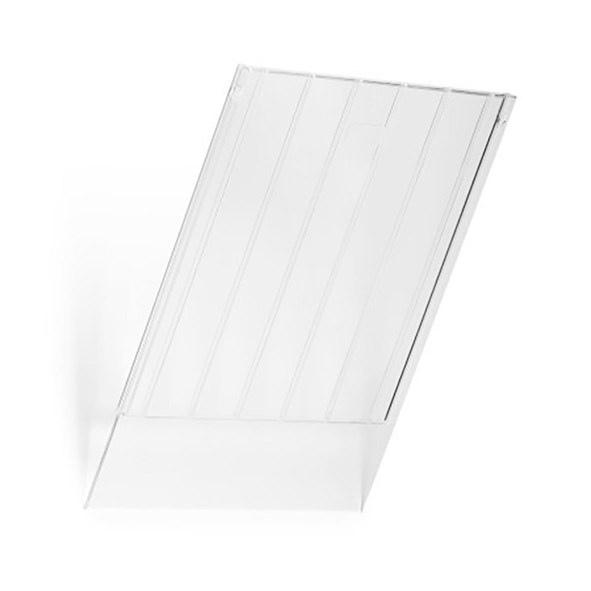 Transparent A4S Flexiboxx frontskiva i plast för dokumentförvaring