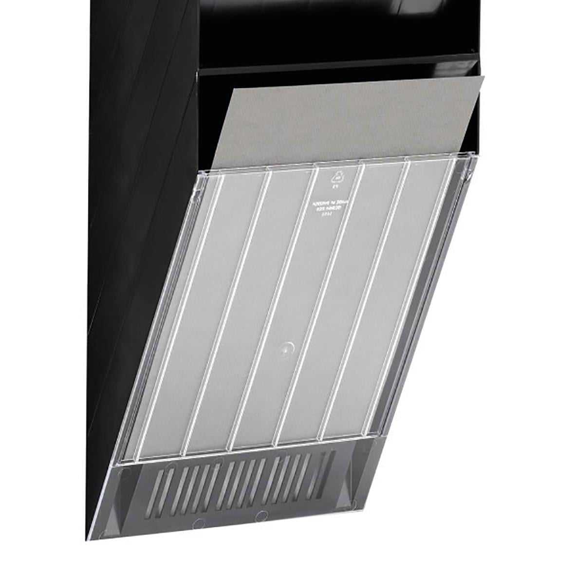 Transparent A4 dokumentfacka i plast med frontskiva för Durable Flexiboxx