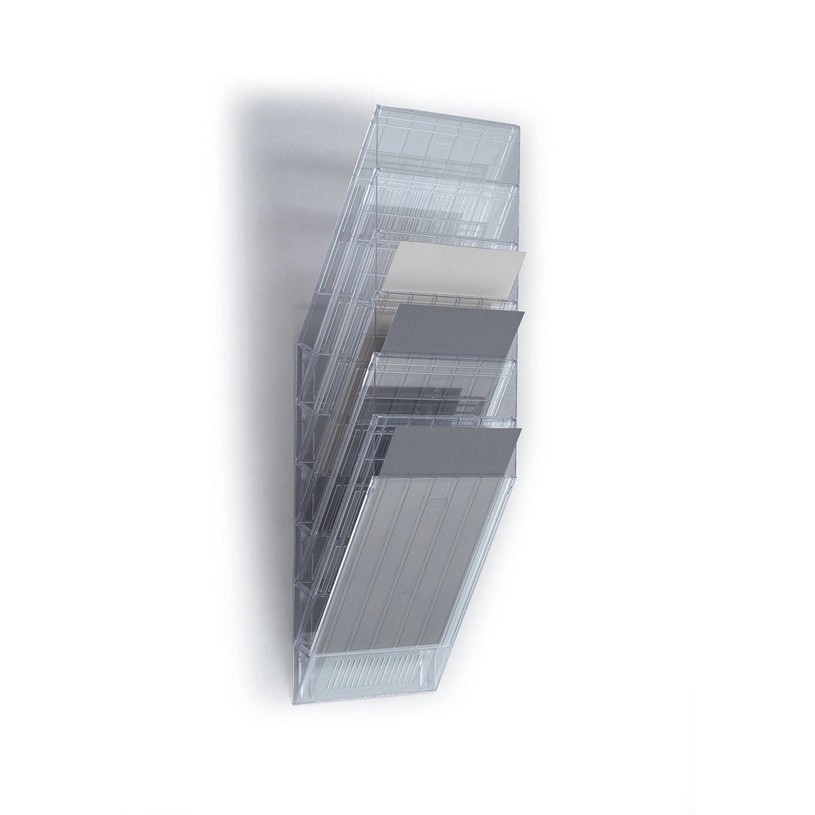 Transparent A4-fack för dokument i plastfack med sex fack, Durable Flexiboxx