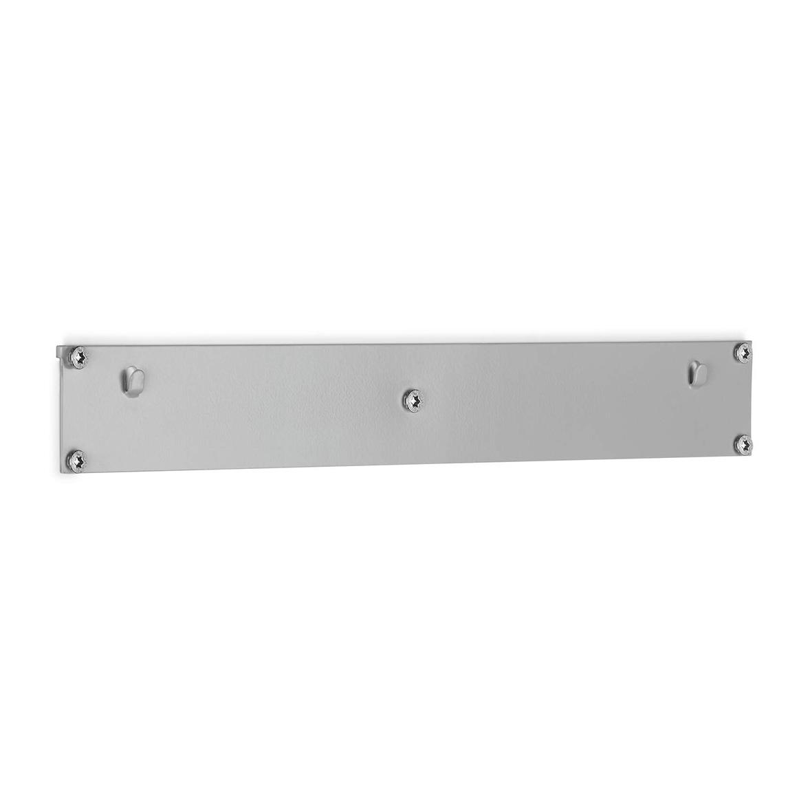 Sorteringsfack i svart metall med tre fack för A4-papper