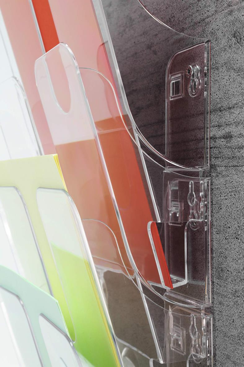 Transparent plastfacka för A4-ark med sex fack, Durable FLEXIPLUS