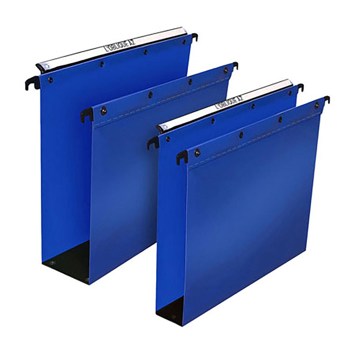 Blå hängmapp Elba PP Ultimate 80mm för A4-ark