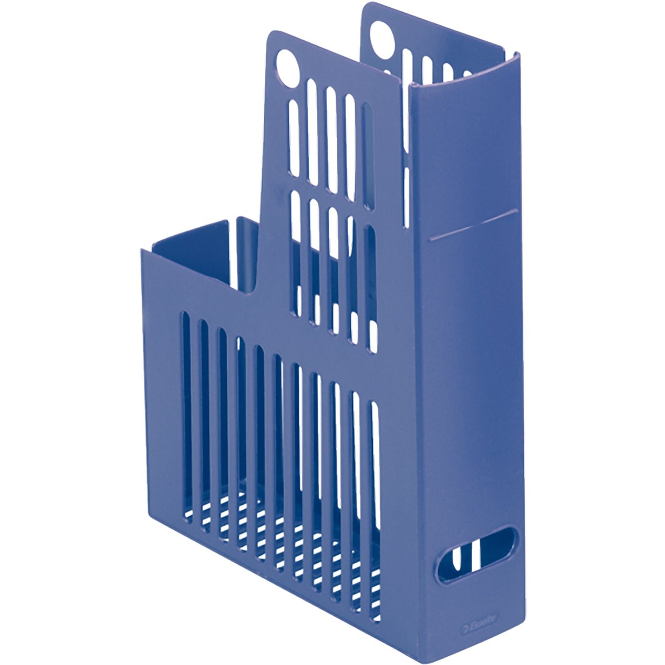 Blå Esselte Collecta tidskriftssamlare i plast för A4-papper