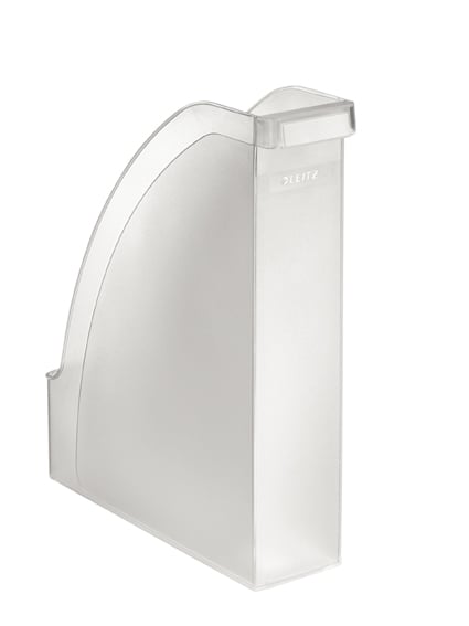 Tidskriftssamlare Leitz Plus frost i transparent plast