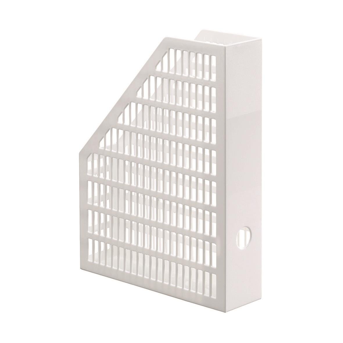 Vit tidskriftssamlare Durable Ideal för A4-dokument med sidogång för enkel åtkomst