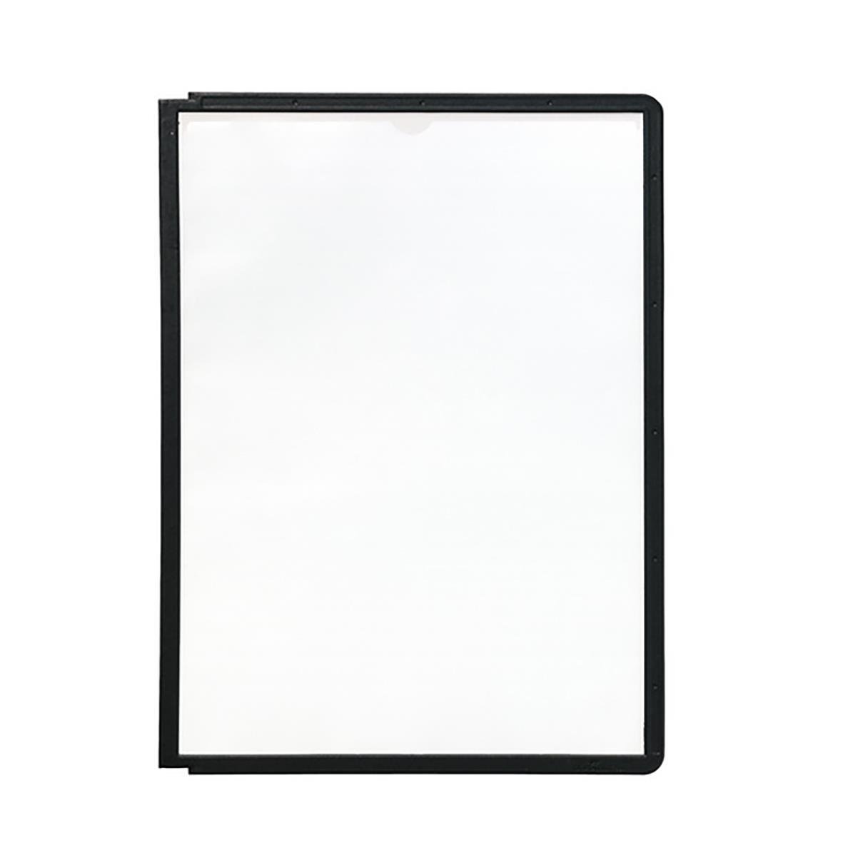 Svart panel med durkigt Sherpa-material utan pin för A4-format