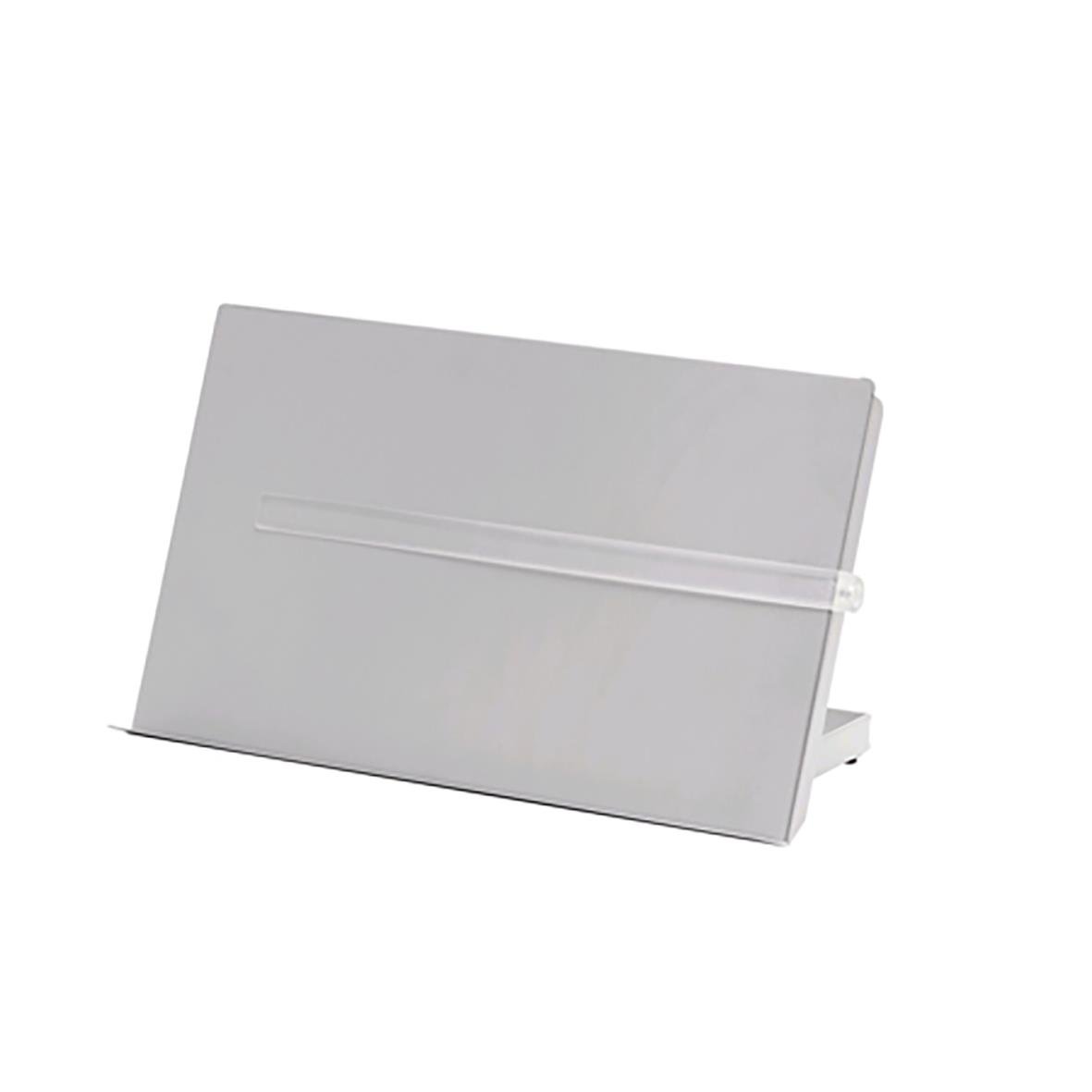 Matting A3 dokumenthållare i silver med elastisk band för att hålla papper