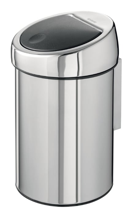Brabantia Touch Bin i stål med 3L kapacitet, modern design och sensorstyrd öppning