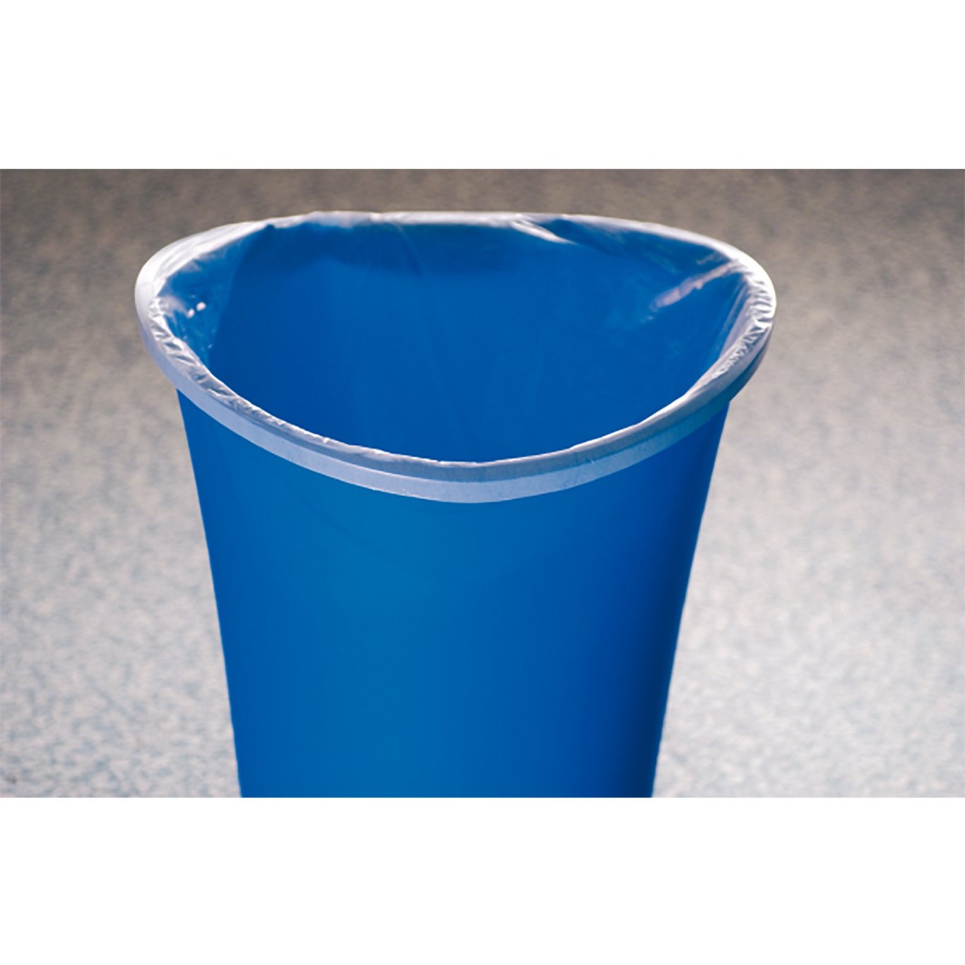 Blå papperskorg Leitz Basko svart 18 liter med plastpåse