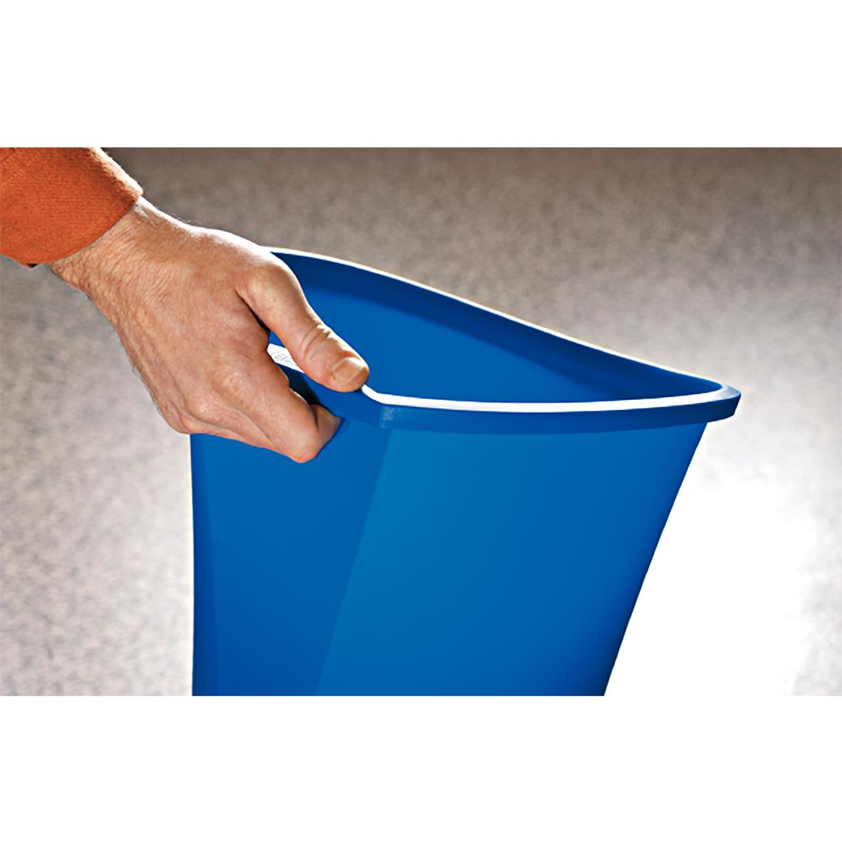 Svart Leitz Basko papperskorg med 18 liters kapacitet