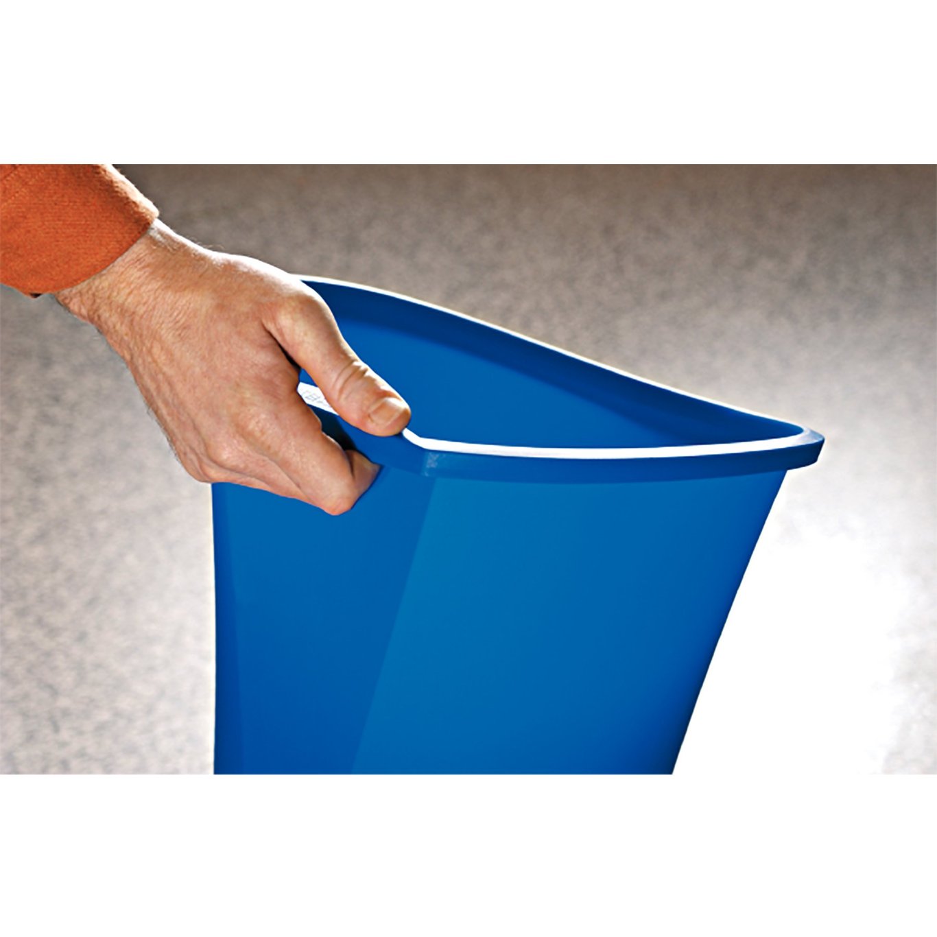 Svart Leitz Basko papperskorg med 18 liters kapacitet