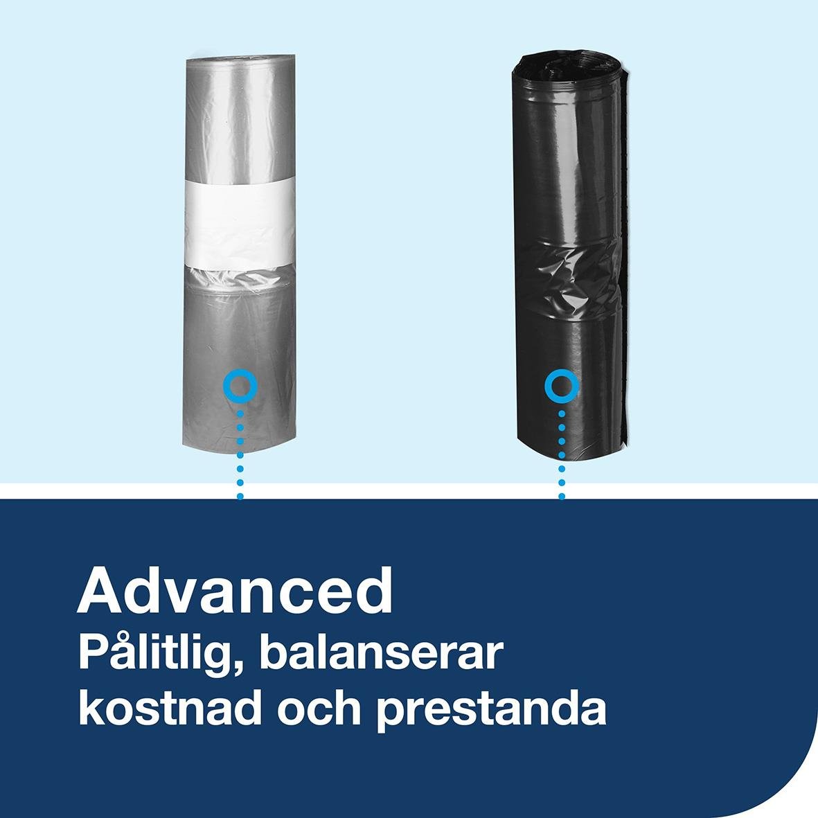 Papperskorg Tork B3 inkl lock, golv/vägg, vit, 5l