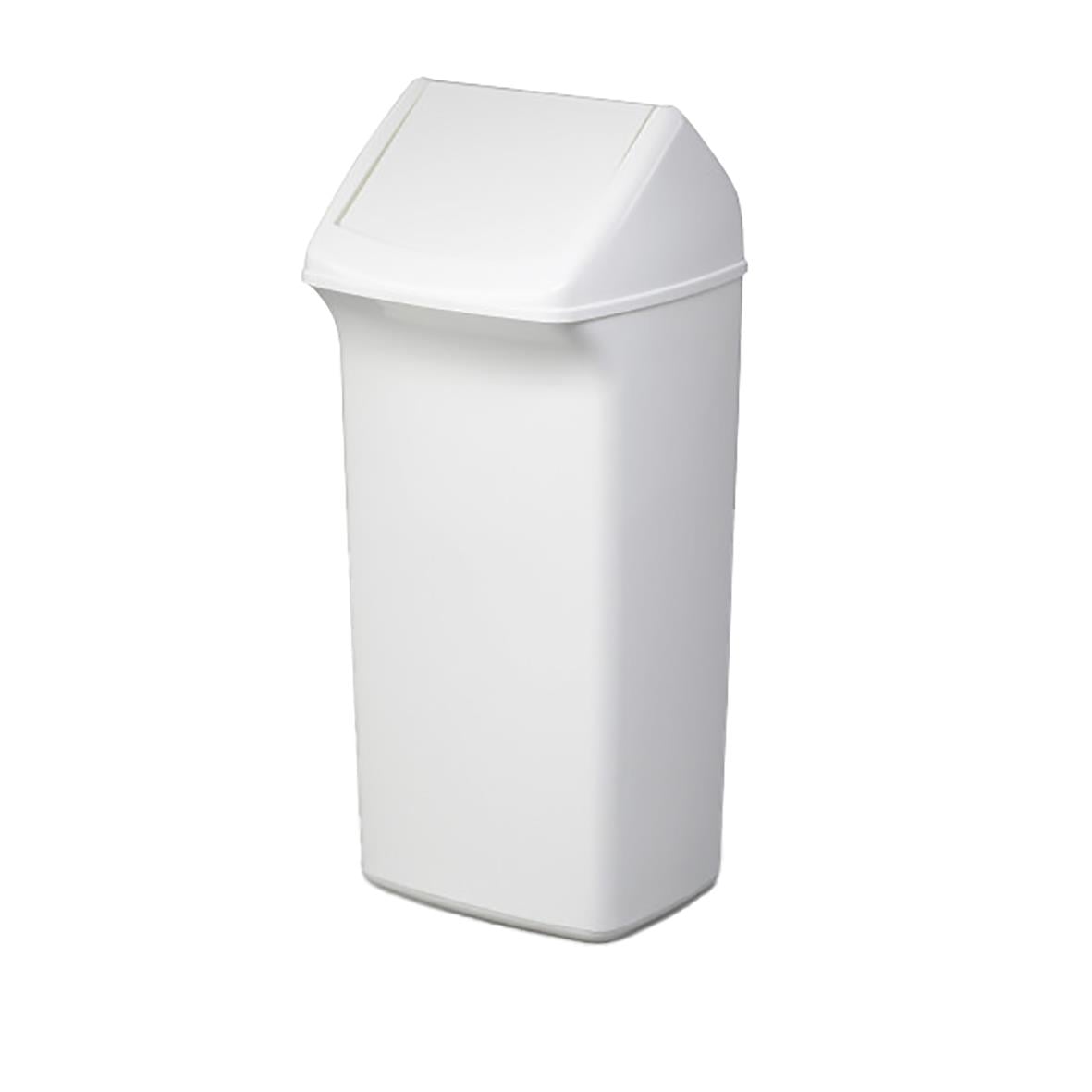 Vit papperskorg Durable Durabin Vipplock 40L med lock
