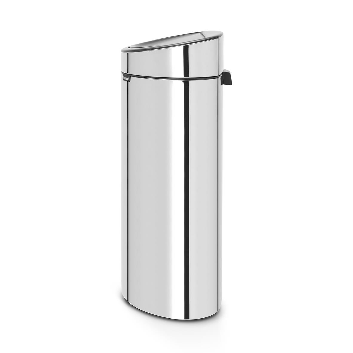 Brabantia Touch Bin papperskorg i glänkande stål, 40L