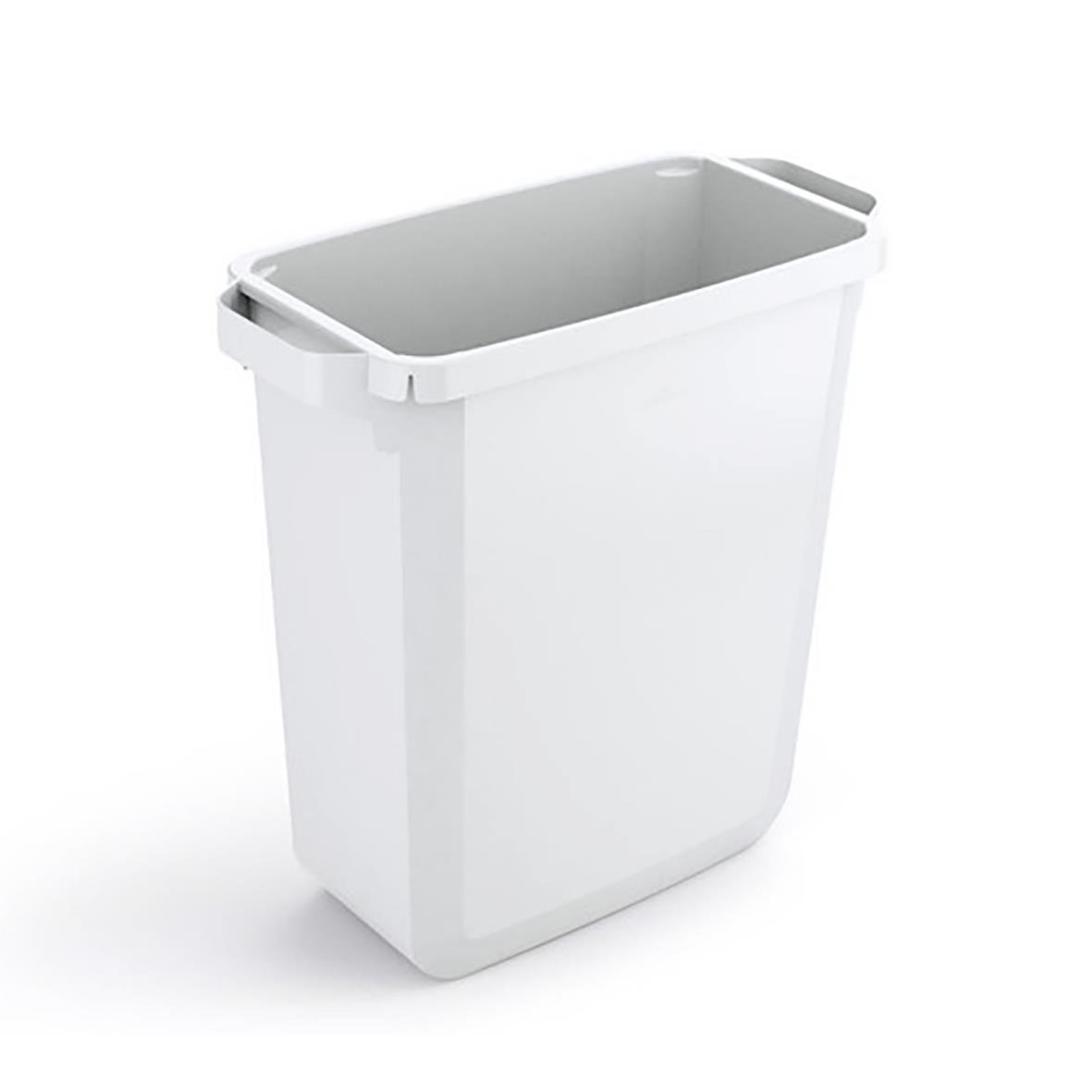 Vit återvinningskärl Durable Durabin 60L för sortering av avfall