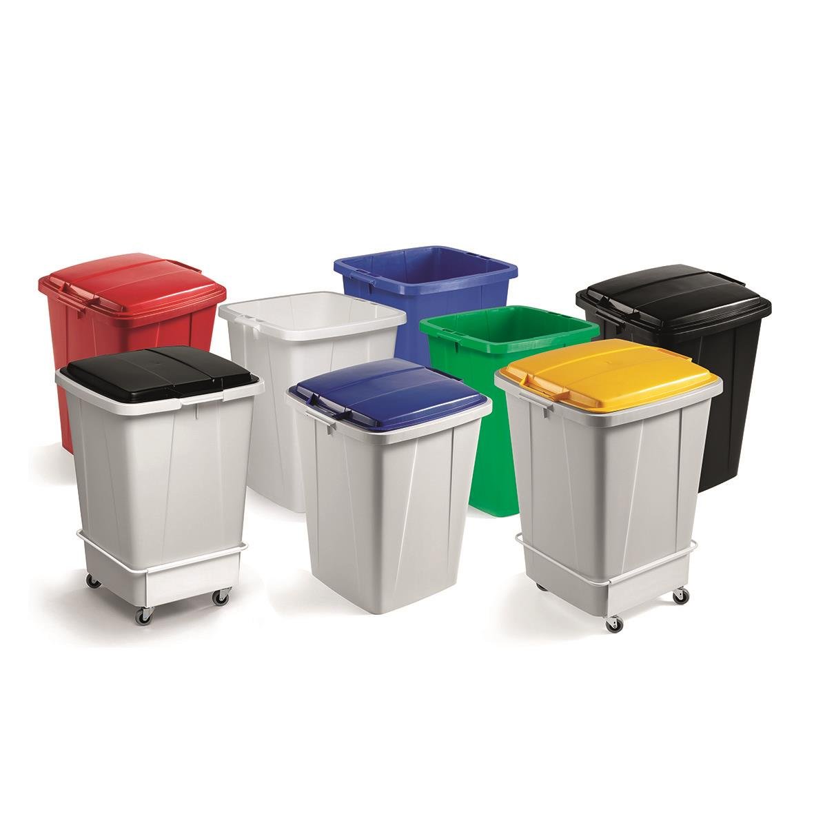 Återvinningskärl Durable Durabin 60 i olika färger, 60L, på hjul