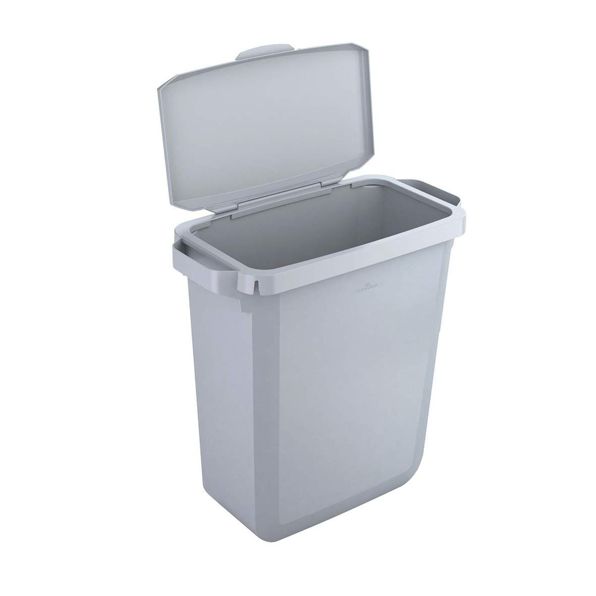 Fällbar grå återvinningskärl Durabin 60 med lock