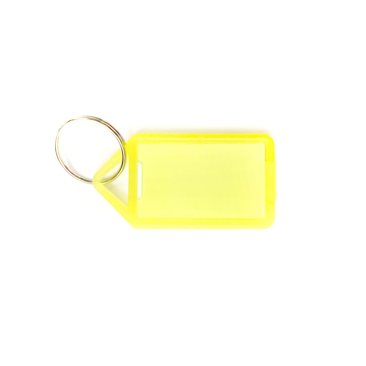 Nyckelbricka Premium transparent gul