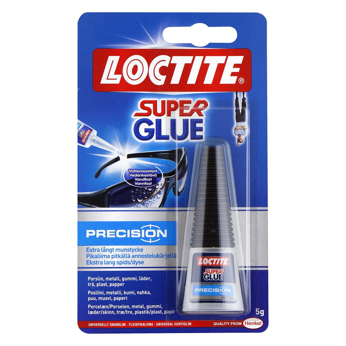 Lim Loctite Super Glue Precision i tub med spets för exakt applicering