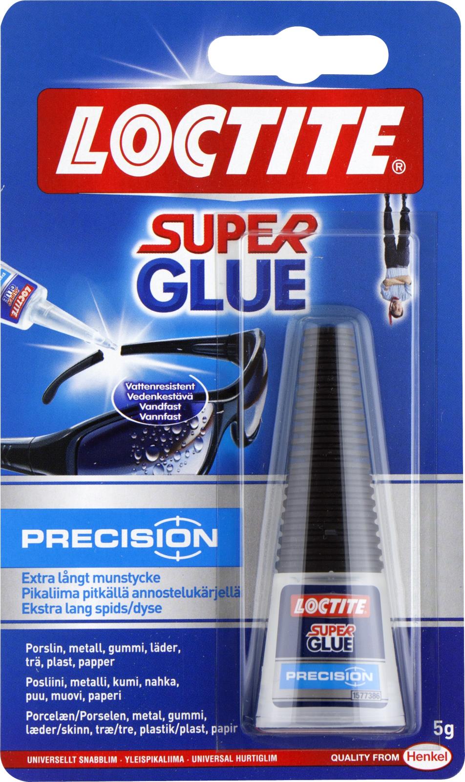 Lim Loctite Super Glue Precision i tub med spets för exakt applicering