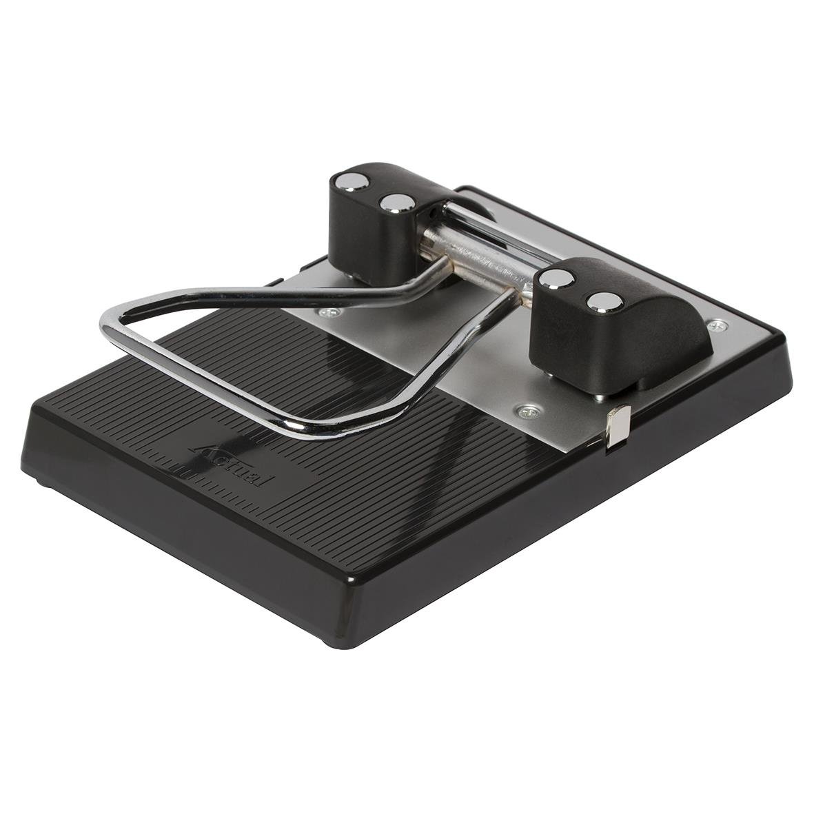 Svart hålslag med 40 hål, metallhandtag och justerbar inställning