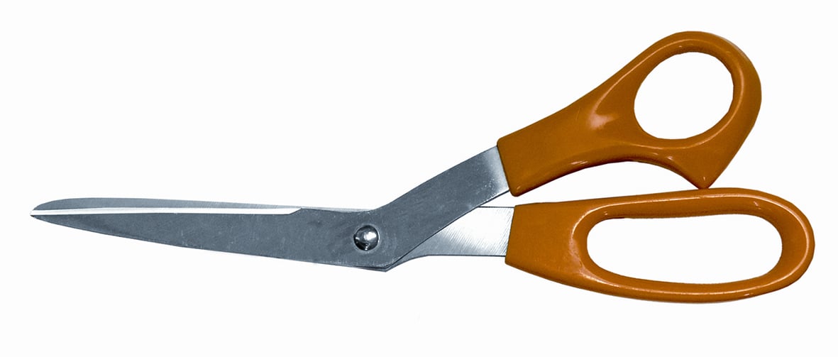 Sax universal 216mm sax med orange handtag och metallblad