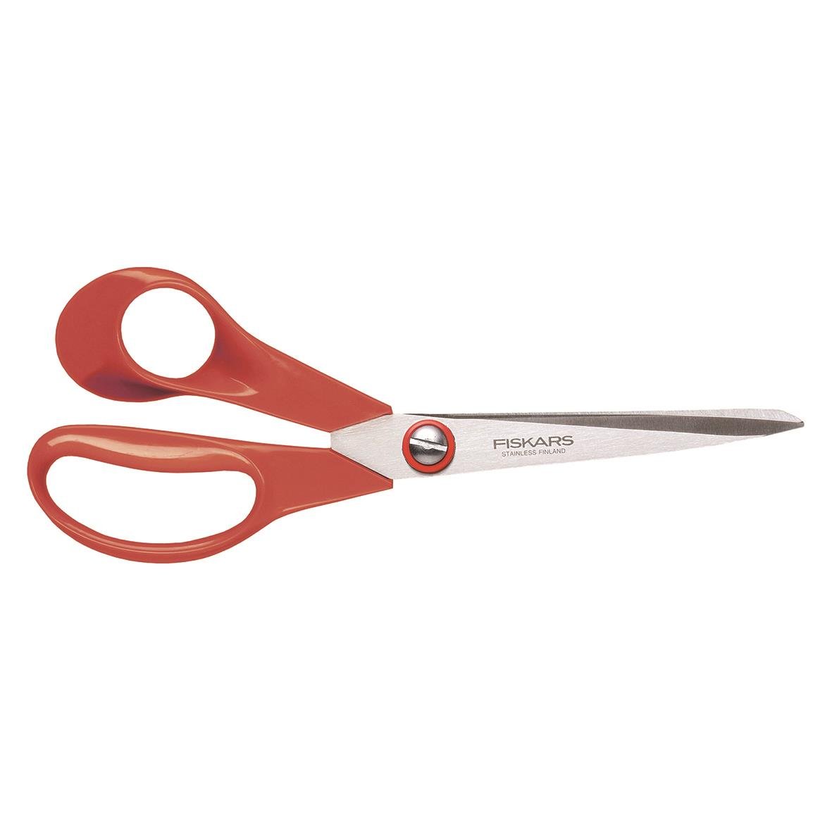 Sax Fiskars Universal Vänster 210mm med röda handtag och skärblad