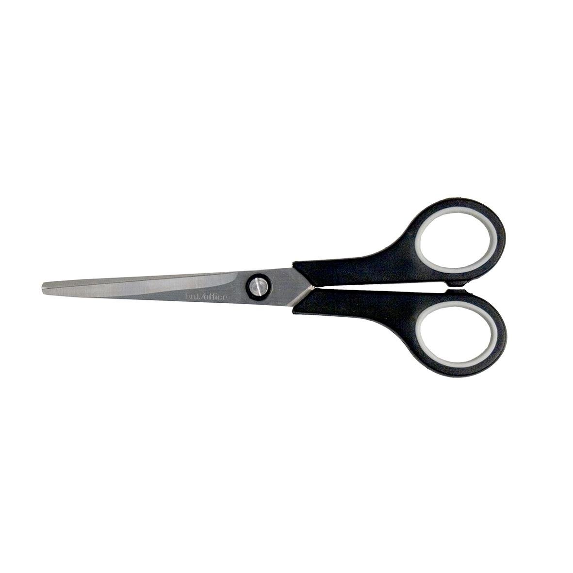 Sax med svart och grå handtag, 170 mm lång