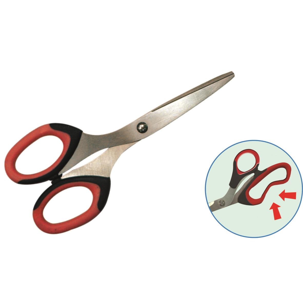 Sax Soft-Cut sax med svart och röd handtag, 165mm