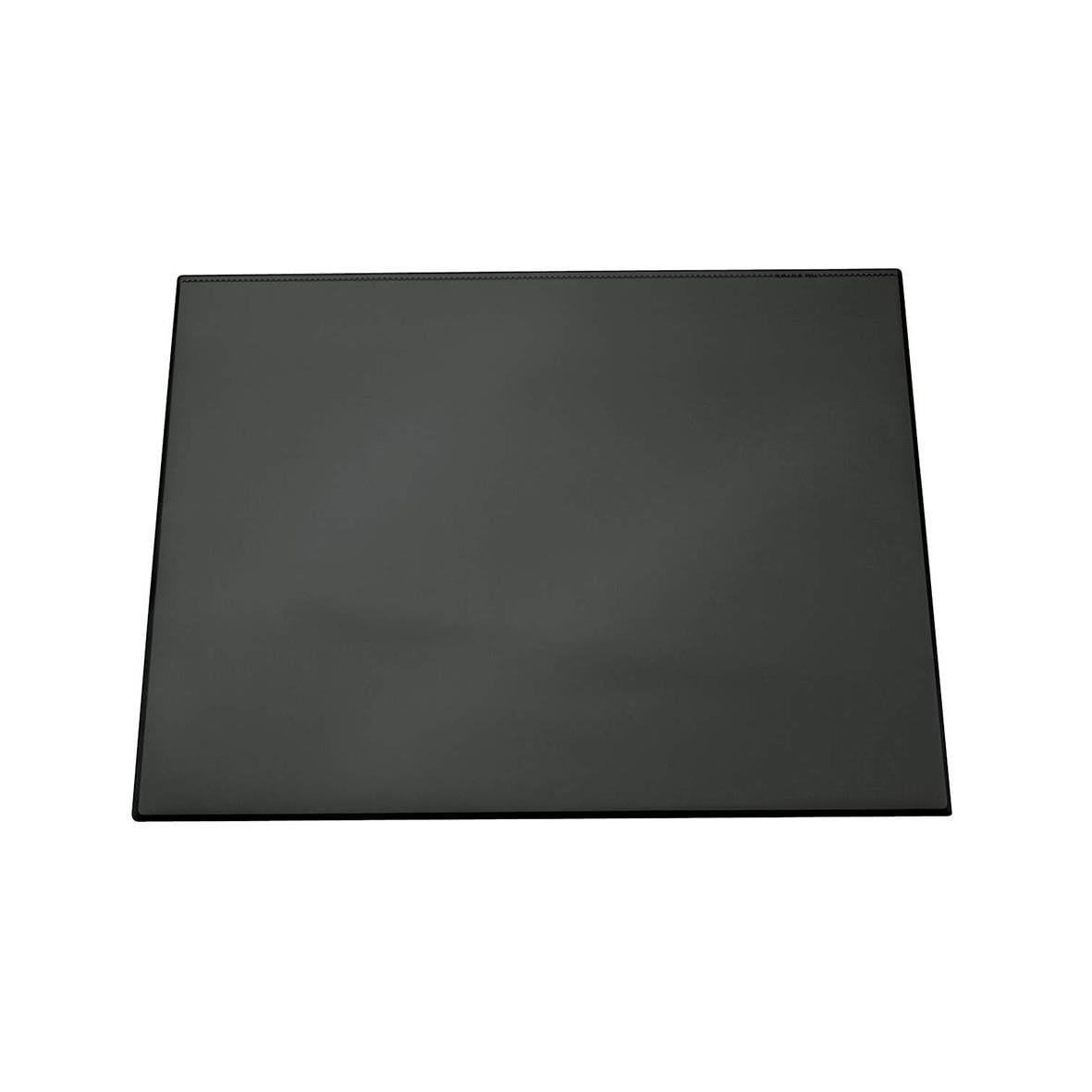 Svart skrivunderlägg i plast, 65x52cm