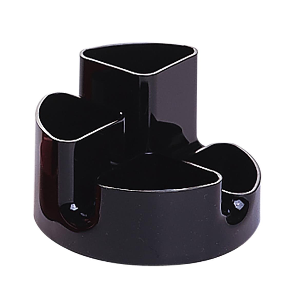 Svart pennställ Arlac Circle Butler med flera fack i keramik