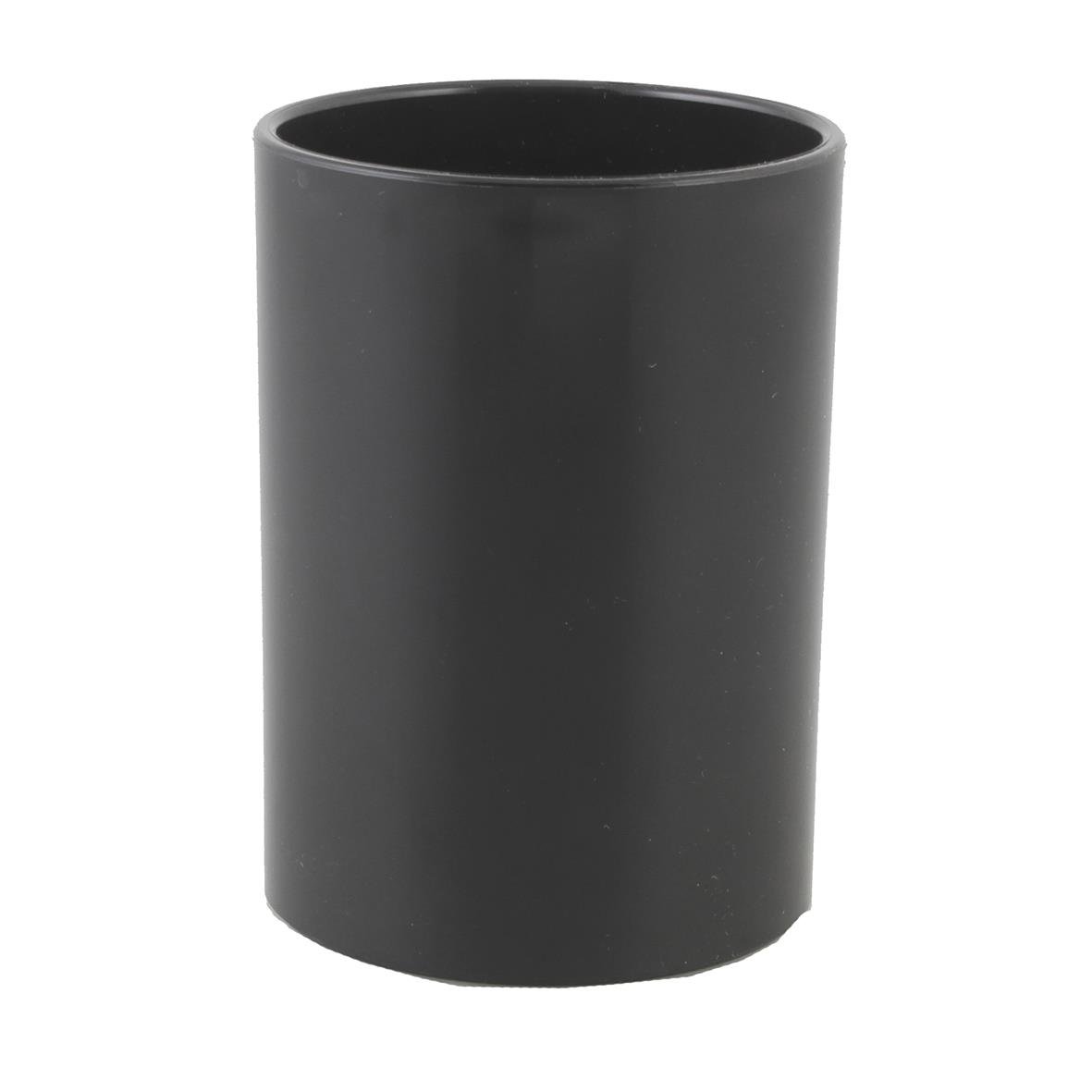 Svart Pennburk Actual avlångt och cylindriskt behållare