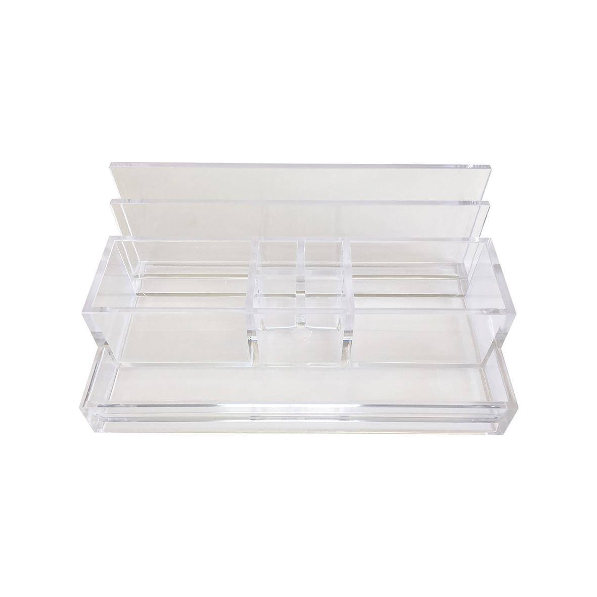 Acrylic pennställ med 8 fack för organisering och förvaring