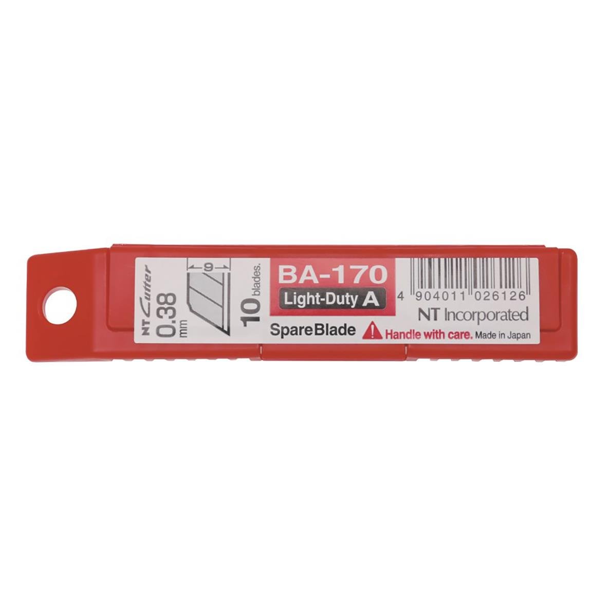 Röd sparebladskassett för NT-Cutter A-typ 9mm, lättviktsmodell