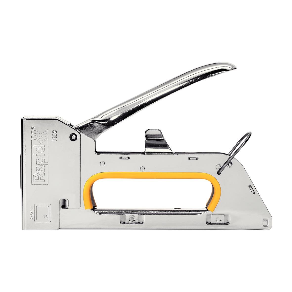 Häftpistol Rapid R23 i metall med handtag och spak