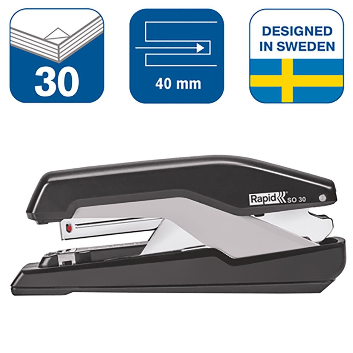 Häftapparat Rapid Omnipress FS SO30 Svart 30 ark 12240114_2