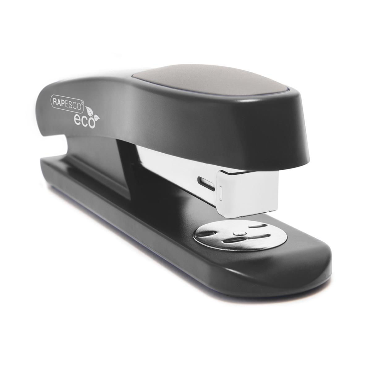 Svart häftapparat Rapesco Sting Ray ECO för halvstaplar med kapacitet på 20 ark