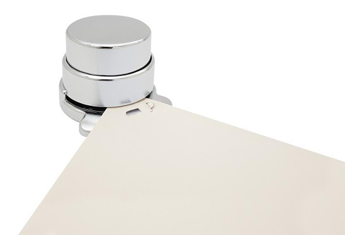 Häftapparat Wedo Klammerfri 4 Ark Krom med klämmor och papper