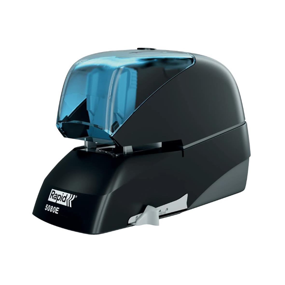 Elhäftare Rapid 5080E Flat Clinch 80 Ark Svart, svart och röd design