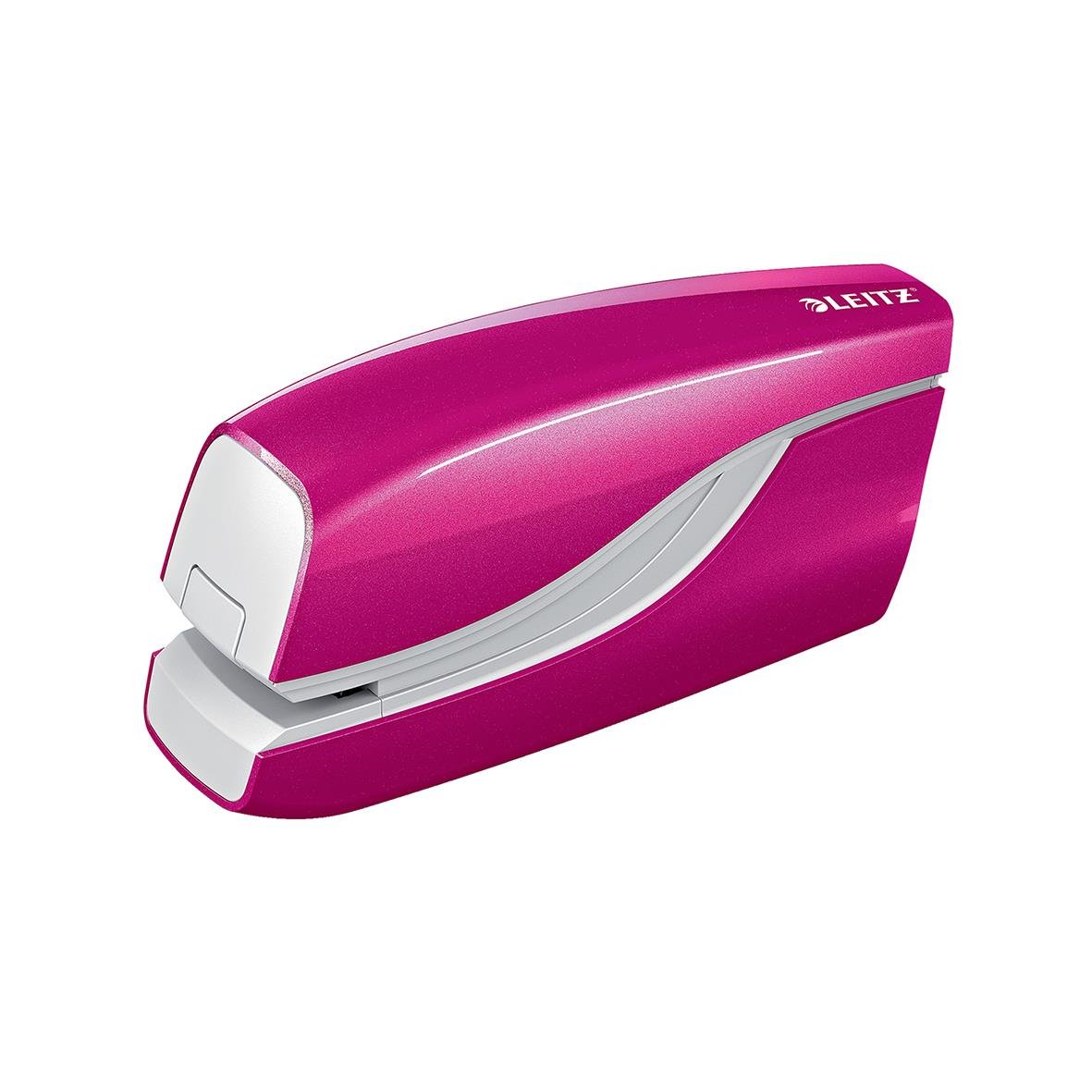 Elhäftare Batteri Leitz Wow 10 Ark Cerise i rosa färg