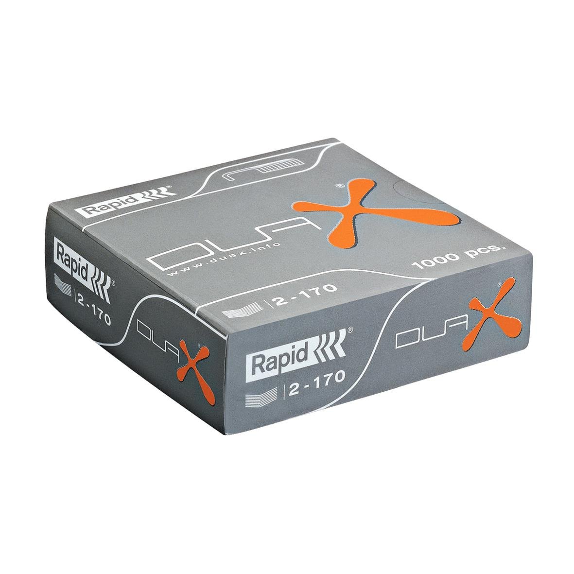 Förpackning med 1000 häftklamrar från Rapid Duax modell 2-170