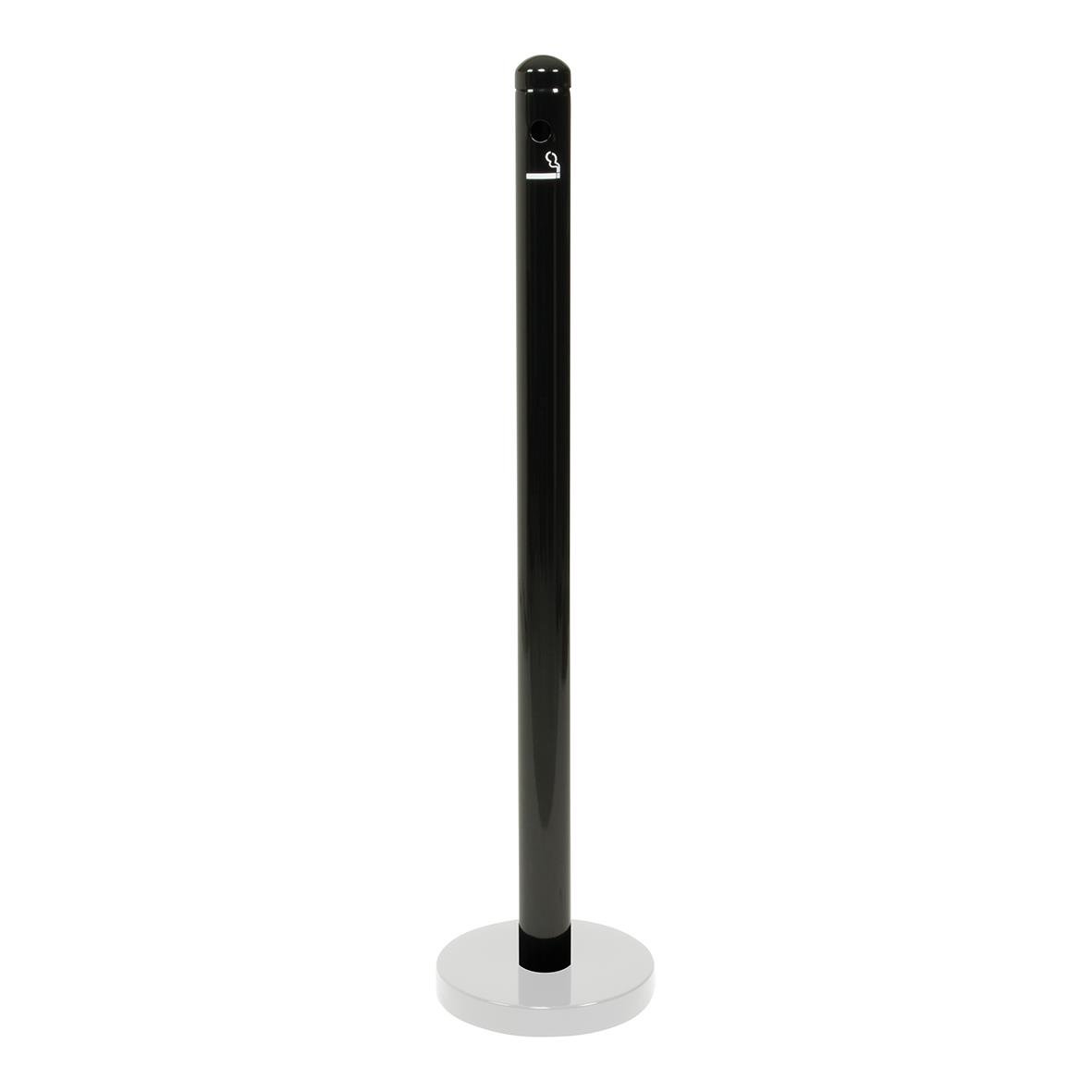 Svart stående askkopp från Securit med rund bas